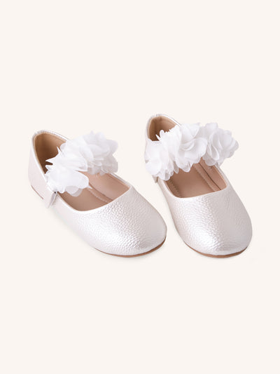 Flower Ballet Shoe - Pearl
