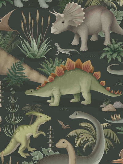 'Prehistorica' Wallpaper-Deep Jungle