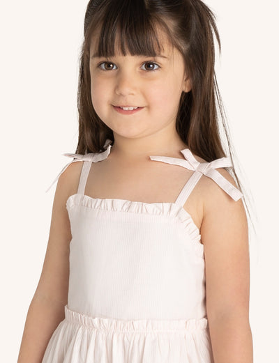 Sleeveless Dress - Blush Stripe
