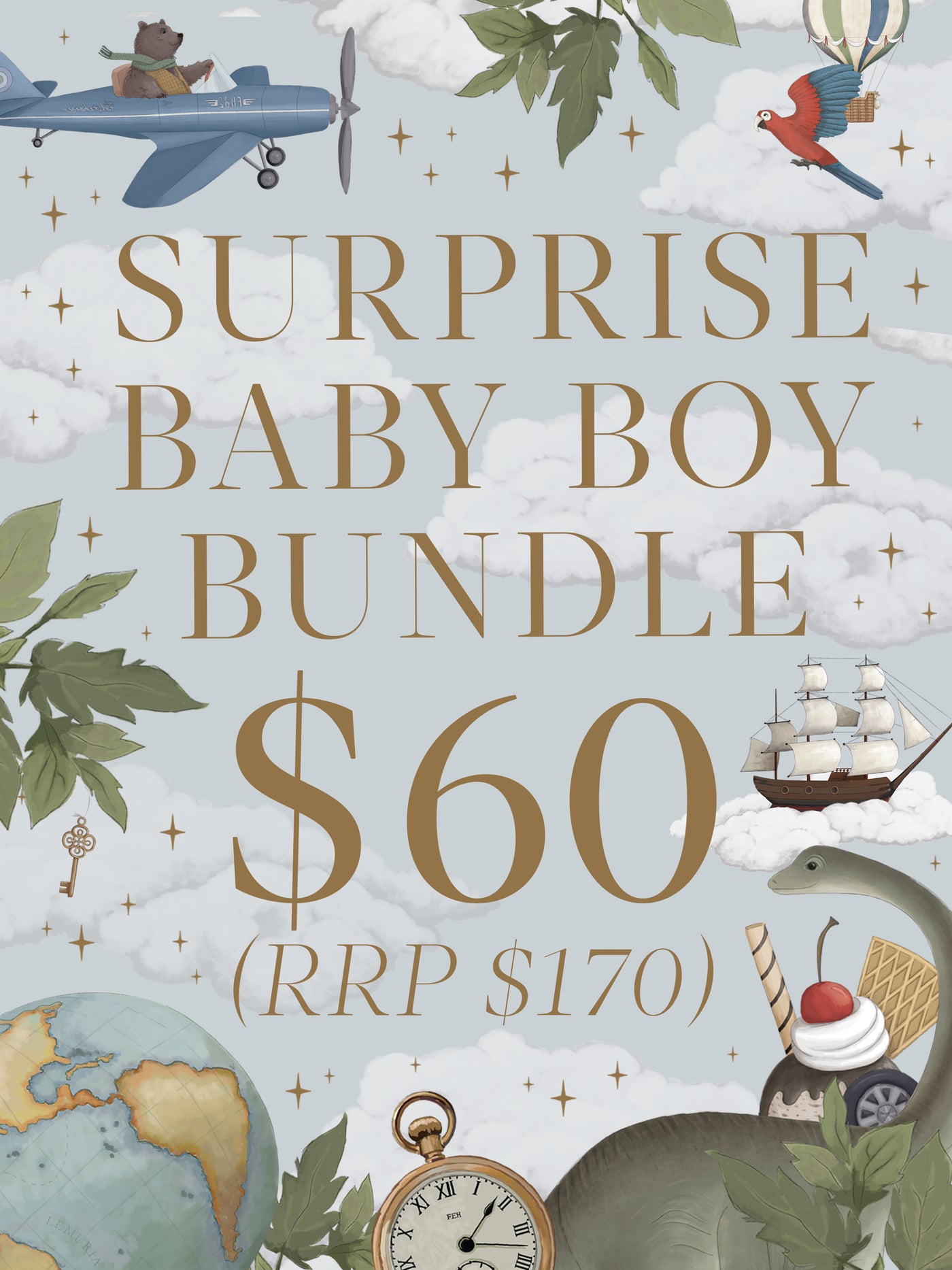 Surprise Baby Boy Bundle