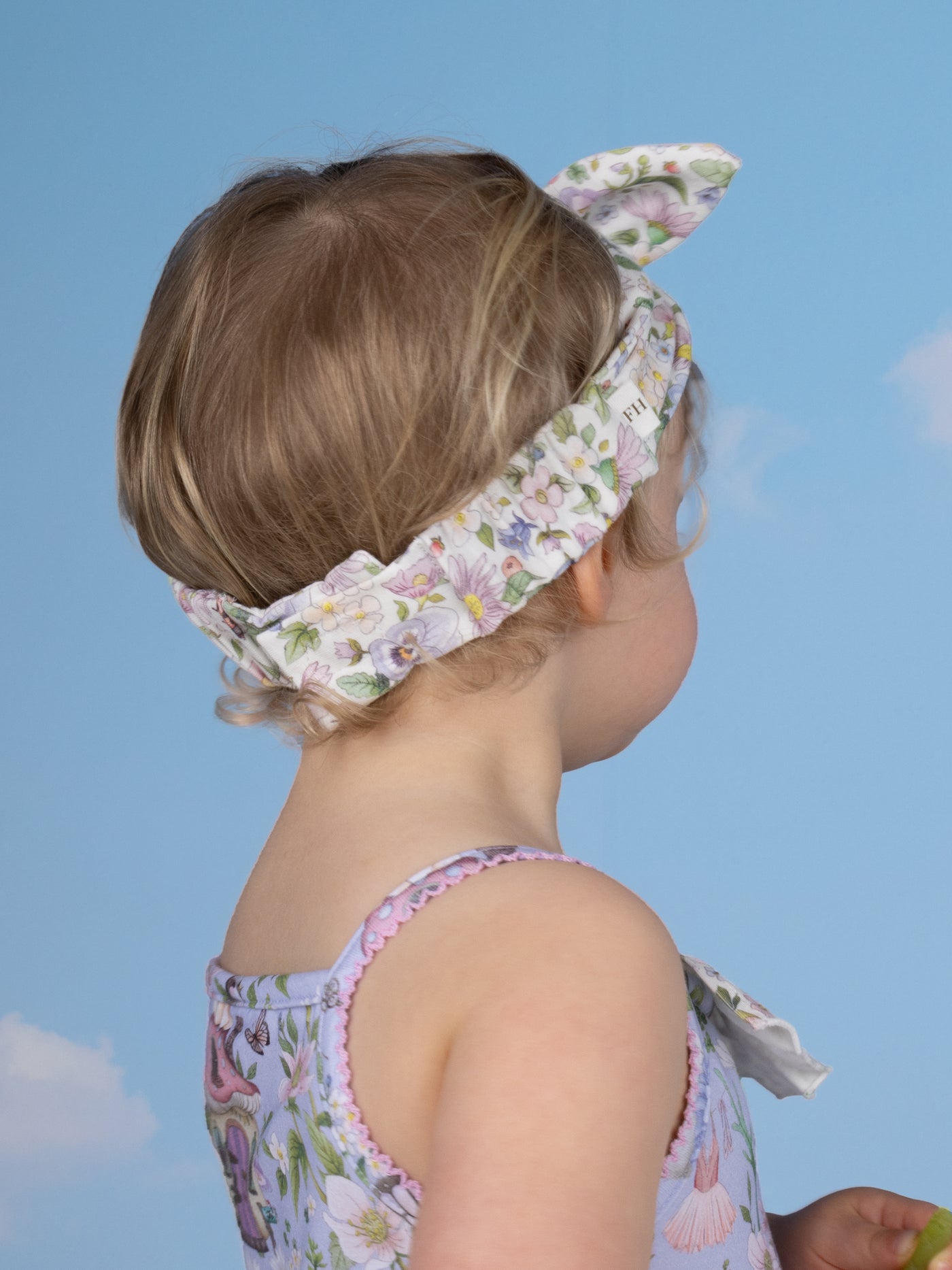 'Garden Ditsy' Sweetie Headband - Snow