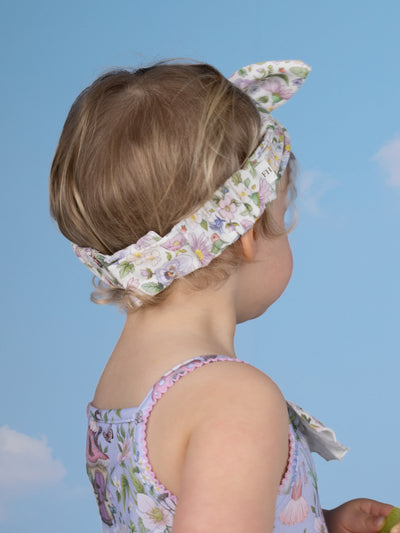 'Garden Ditsy' Sweetie Headband - Snow