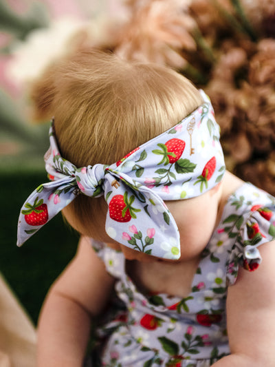 Hearts Floral' Sweetie Headband - Violet