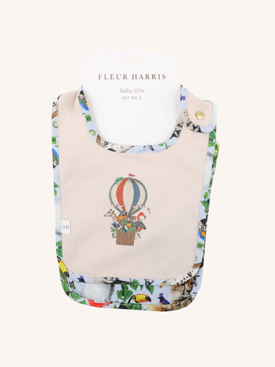 'Beautiful World' Dandy Duo Bib Set - Winter Sky