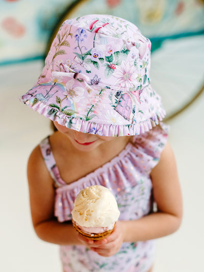 'Fairyland' Children's Pink Lavender Swimsuit Pack