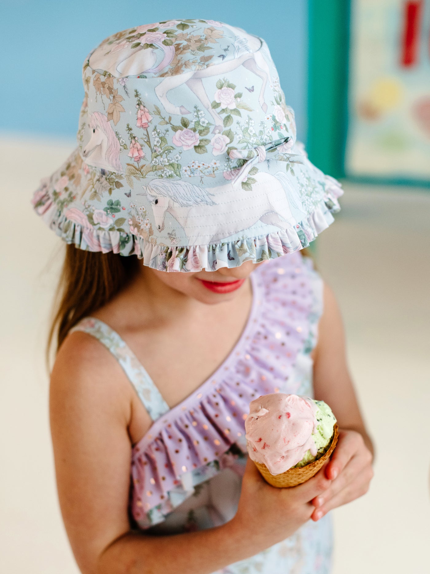 'Field of Dreams' Swim Hat - Soft Aqua