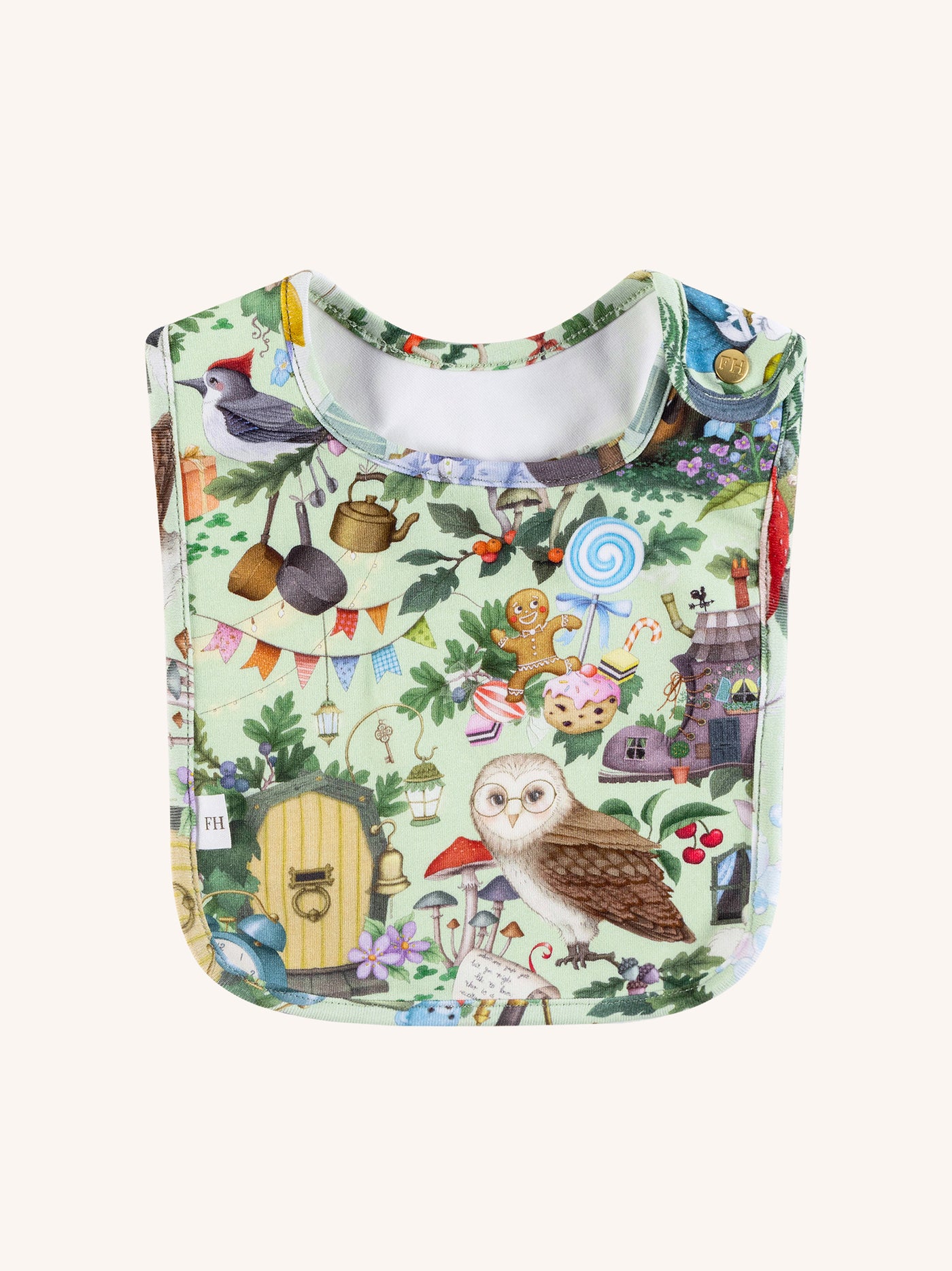 'The Faraway Tree' Dandy Duo Bibs - Porcelain