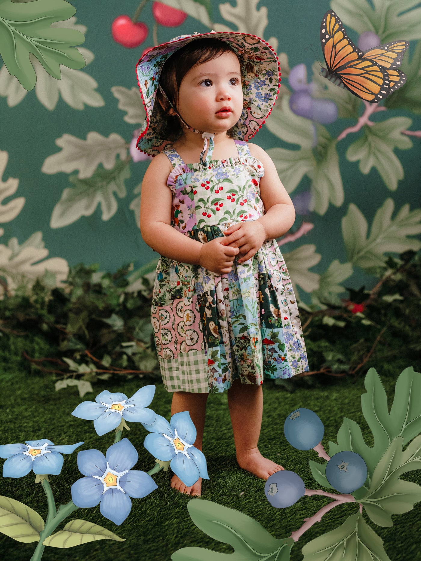 'The Magic Faraway Tree' Summer Baby Hat - Patchwork