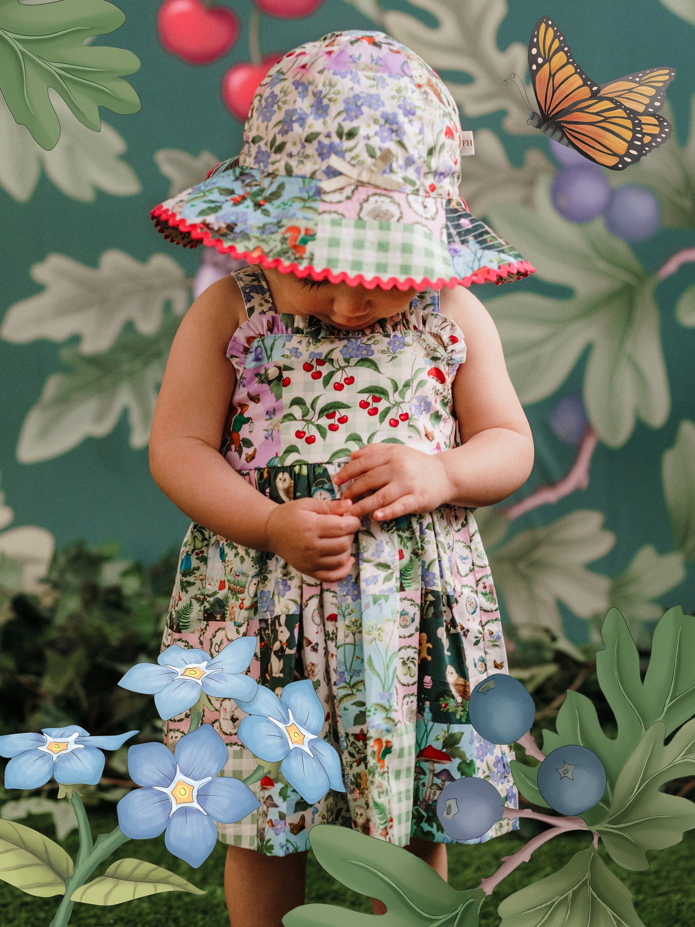 'The Magic Faraway Tree' Summer Baby Hat - Patchwork