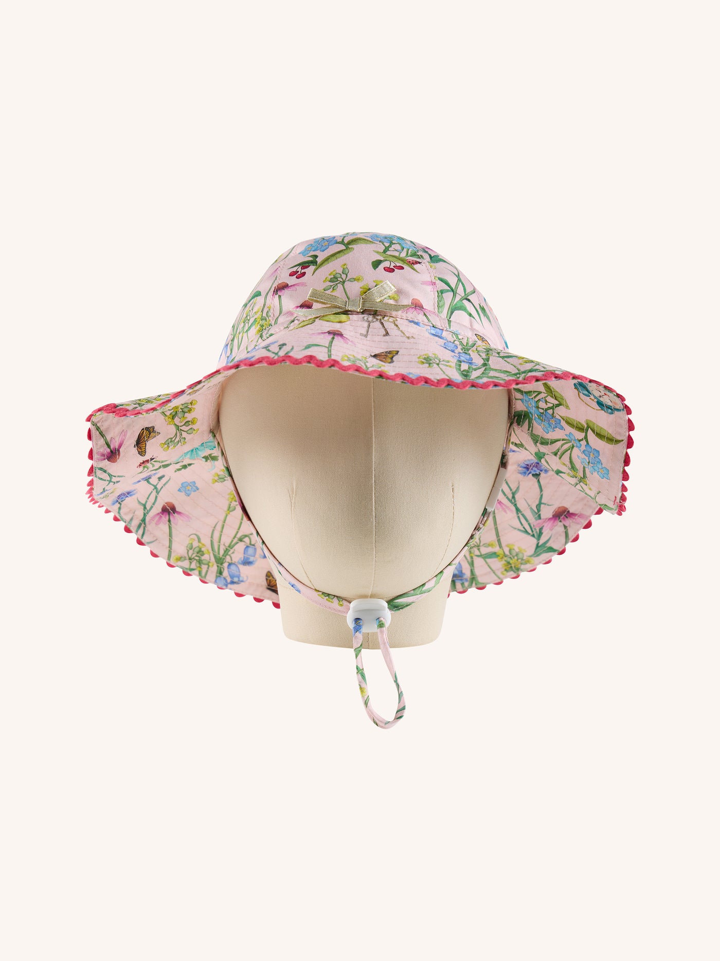 'Enchanted Garden' Summer Baby Hat - Sugar Pink