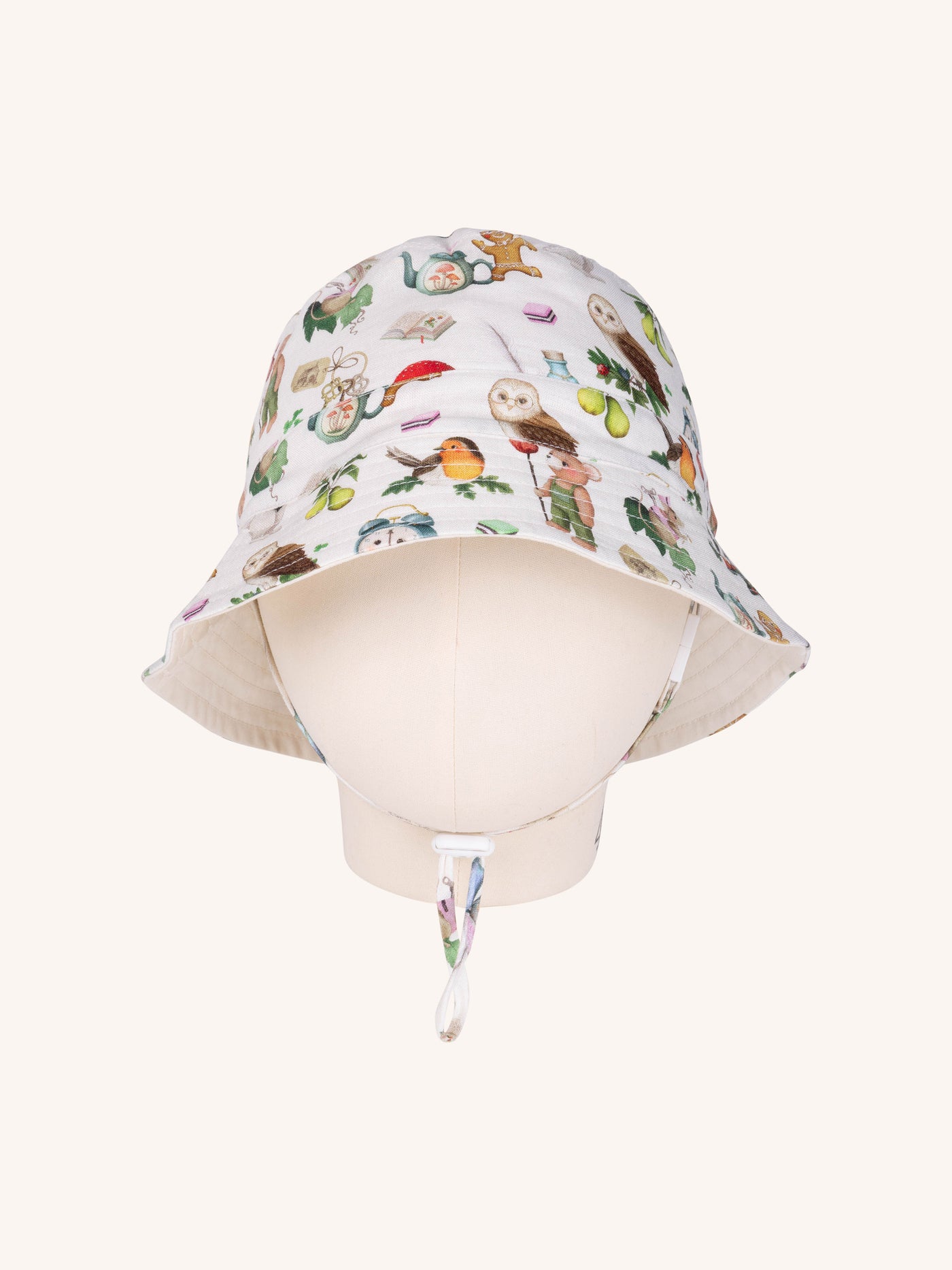 'Faraway Friends' Sunny Bucket Hat - Latte