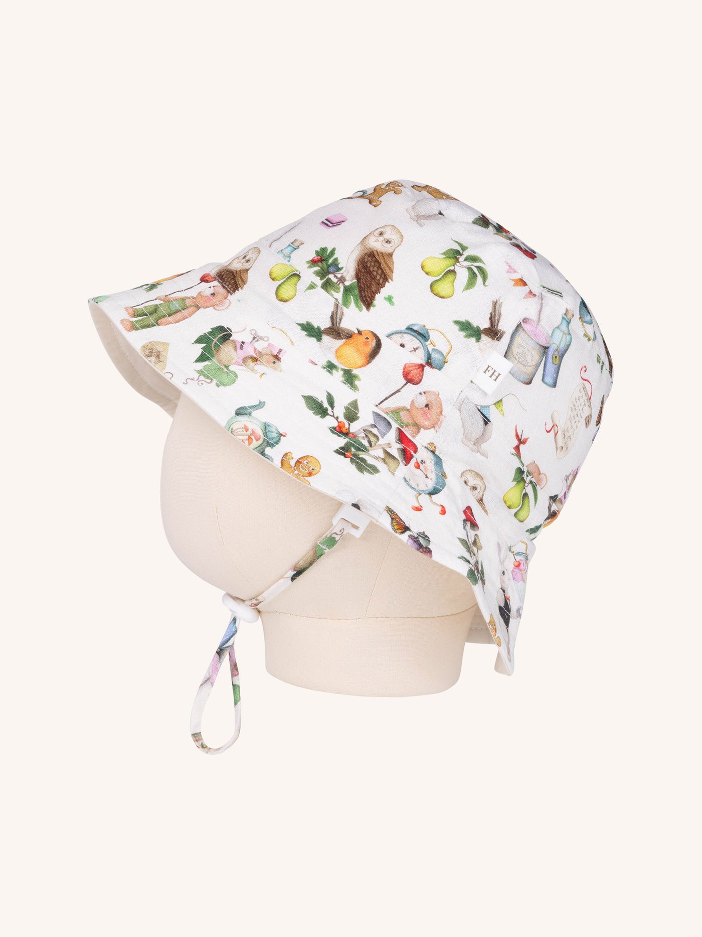 'Faraway Friends' Sunny Bucket Hat - Latte