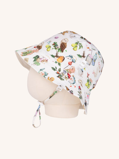 'Faraway Friends' Sunny Bucket Hat - Latte