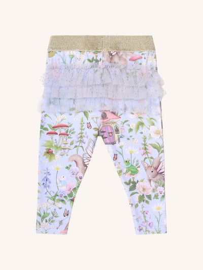 'Fairyland' Fabulous Frilled Legging - Cornflower