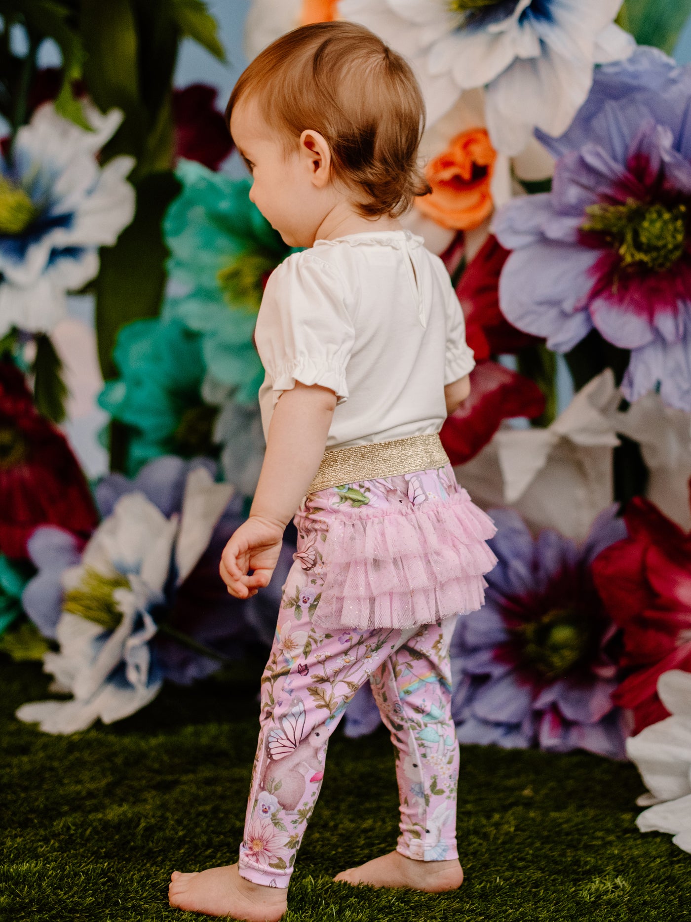 'Fairyland' Fabulous Frilled Legging - Pink Lavender