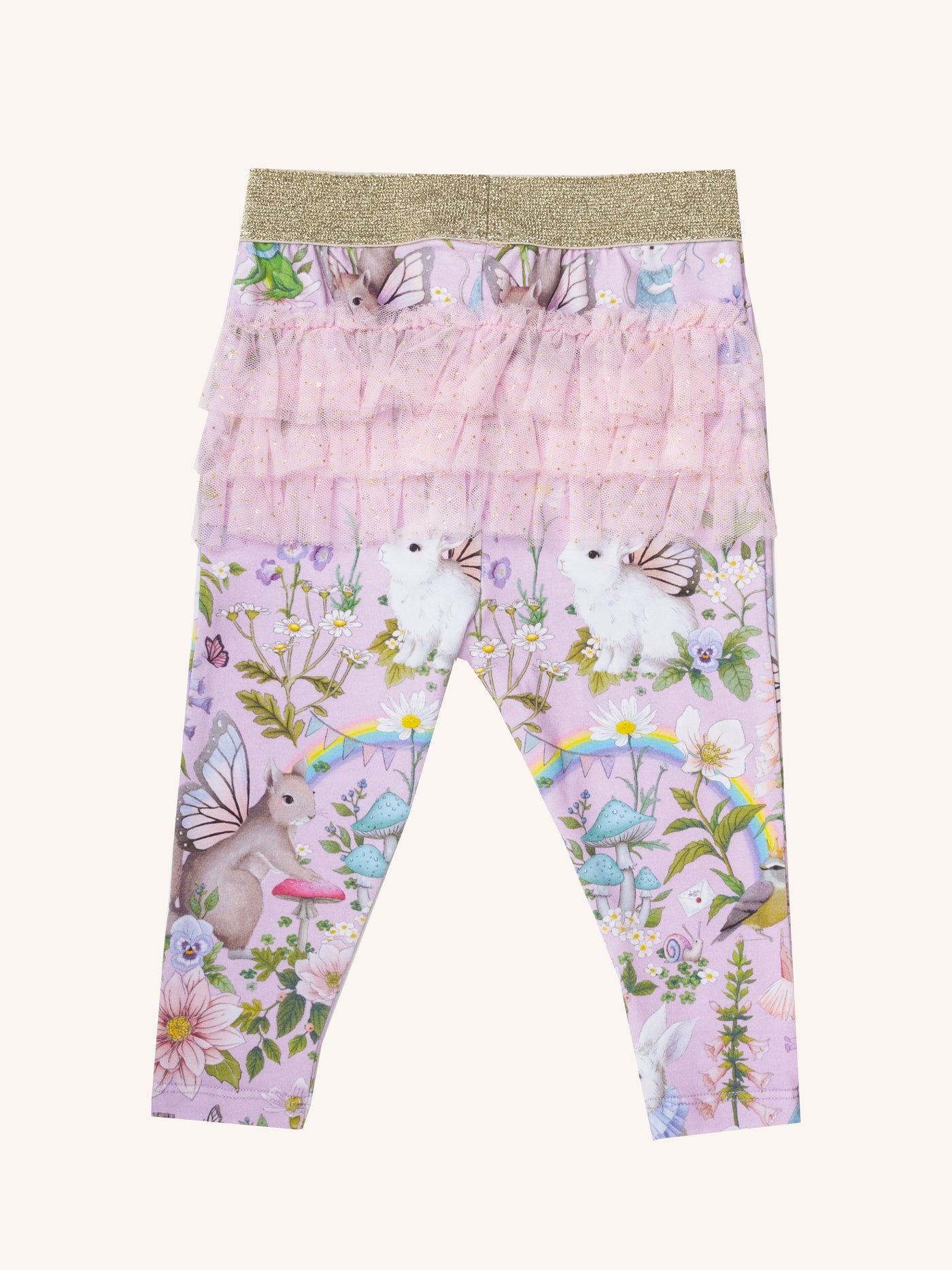 'Fairyland' Fabulous Frilled Legging - Pink Lavender