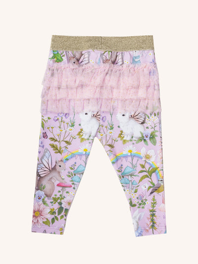 'Fairyland' Fabulous Frilled Legging - Pink Lavender