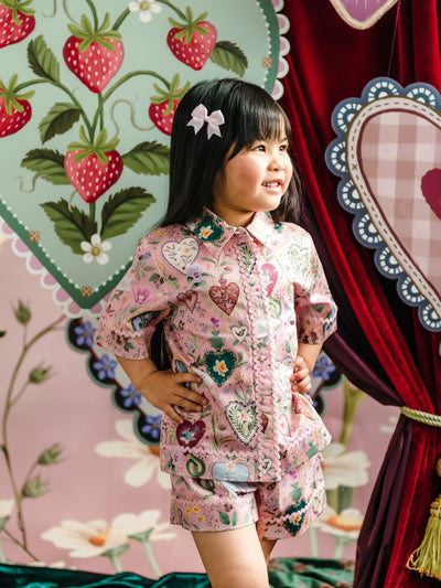'All my Hearts' Amore Short - Parfait Pink