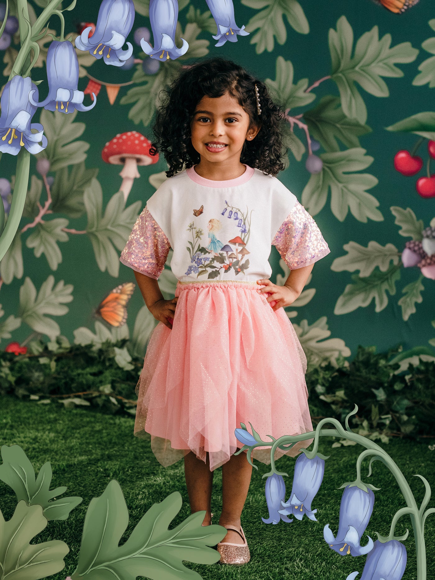 'The Magic Faraway Tree' Twirly Fairy Skirt - Sugar Pink