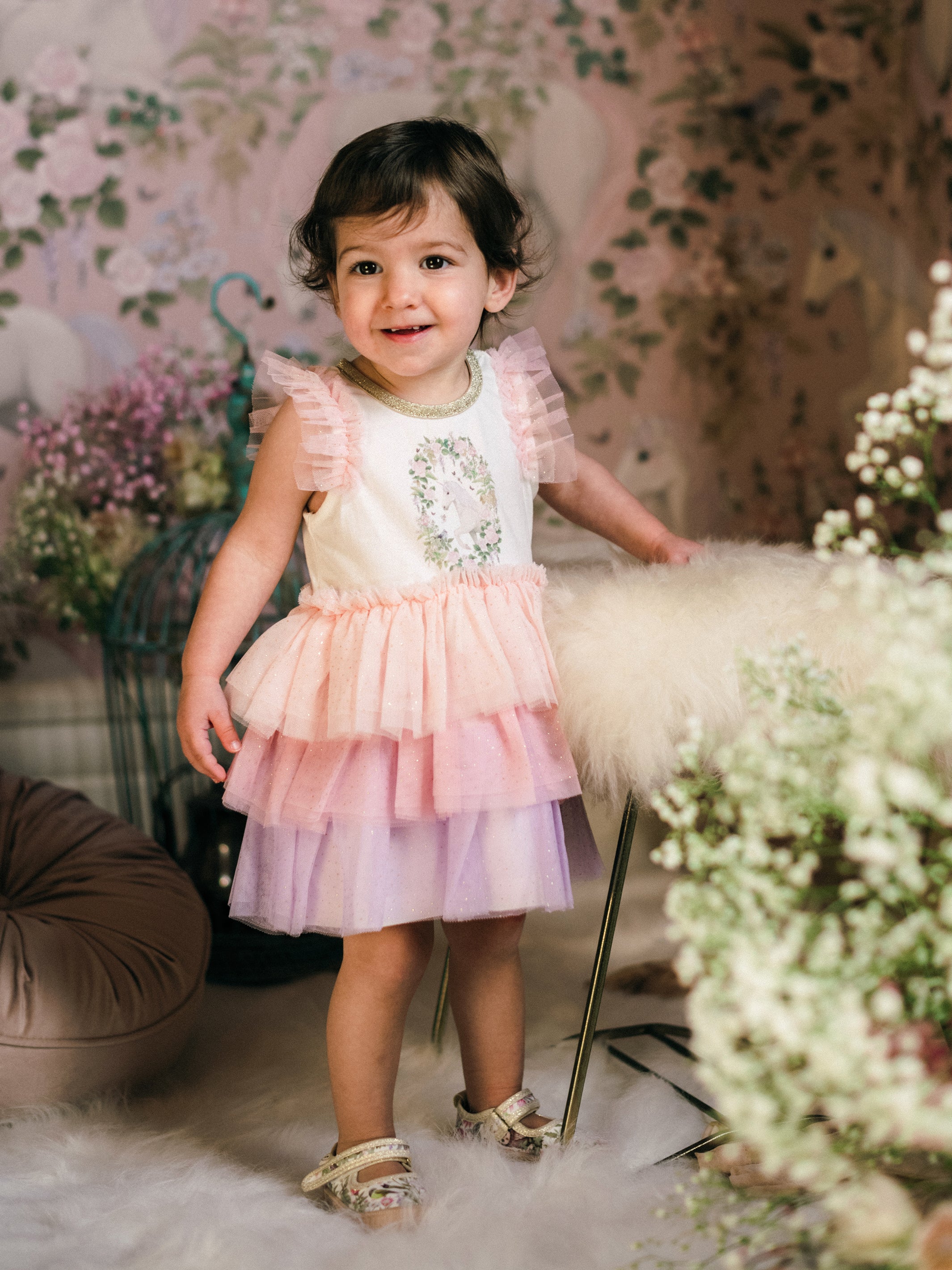 'Unicorn Dream' Signature Tutu Dress - Baby | Rainbow | Fleur Harris ...