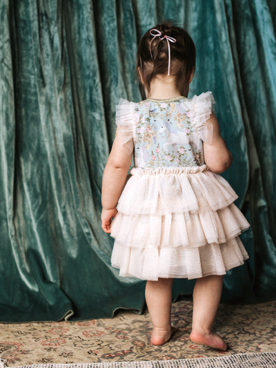 'Field of Dreams' Signature Tutu Dress - Baby - Soft Aqua
