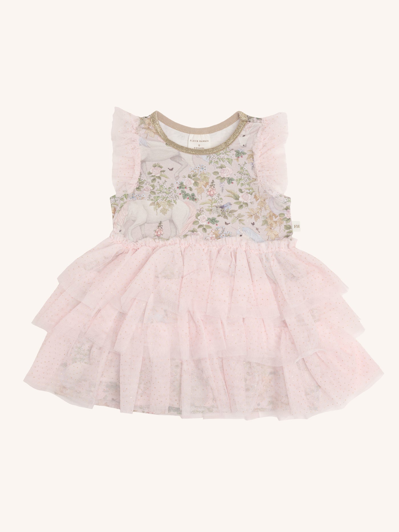 'Field of Dreams' Signature Tutu Dress - Baby - Soft Taupe