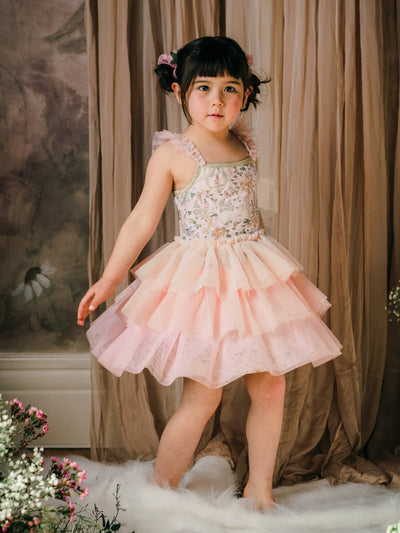 'Field of Dreams' Flutter Tutu Dress - Candy Pink