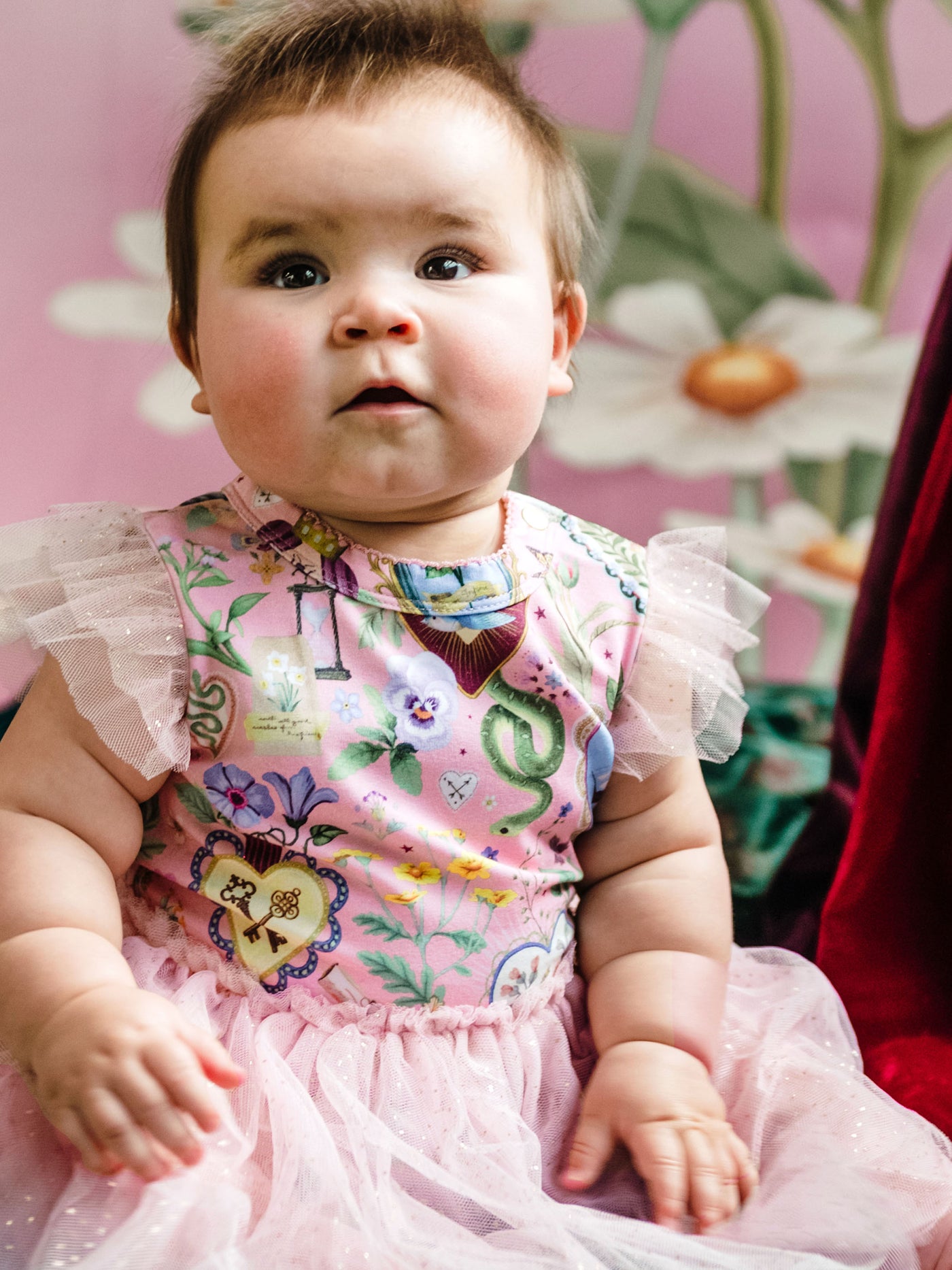 'All my Hearts' Dreamy Tutu Bodysuit Dress - Parfait Pink