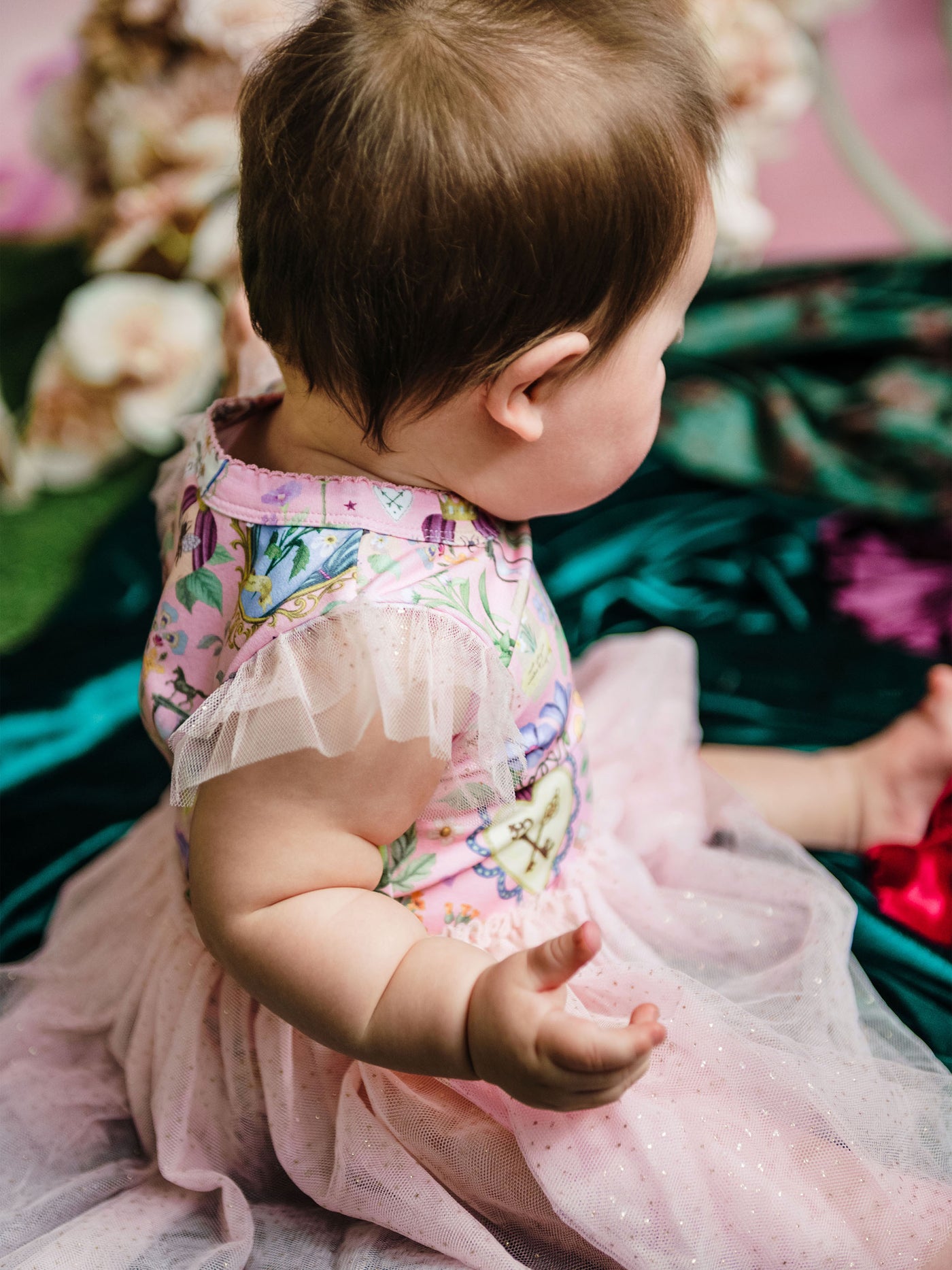 'All my Hearts' Dreamy Tutu Bodysuit Dress - Parfait Pink