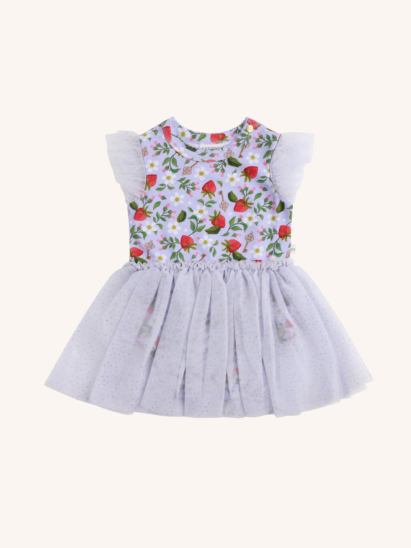 'All my Hearts' Dreamy Tutu Bodysuit Dress - Violet