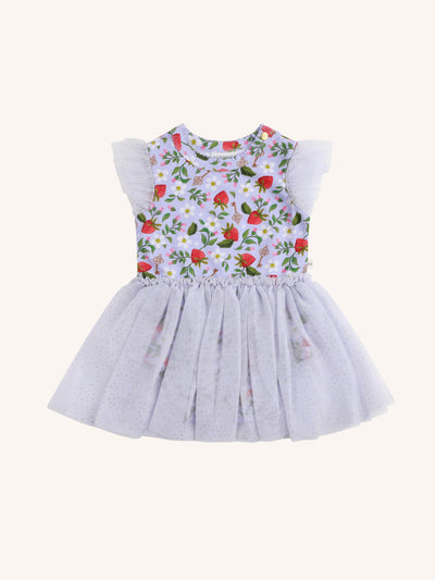 'All my Hearts' Dreamy Tutu Bodysuit Dress - Violet
