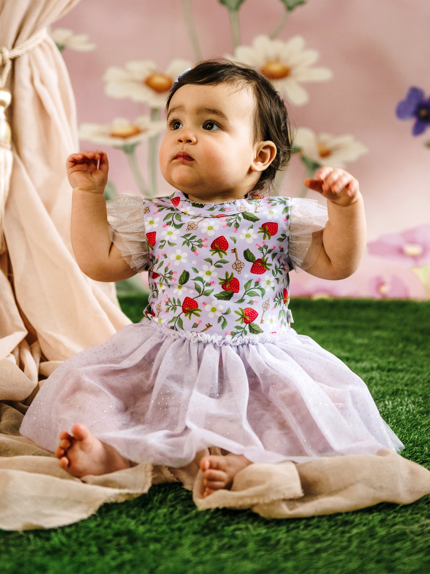 'All my Hearts' Dreamy Tutu Bodysuit Dress - Violet