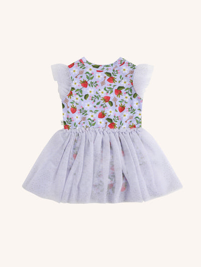 'All my Hearts' Dreamy Tutu Bodysuit Dress - Violet