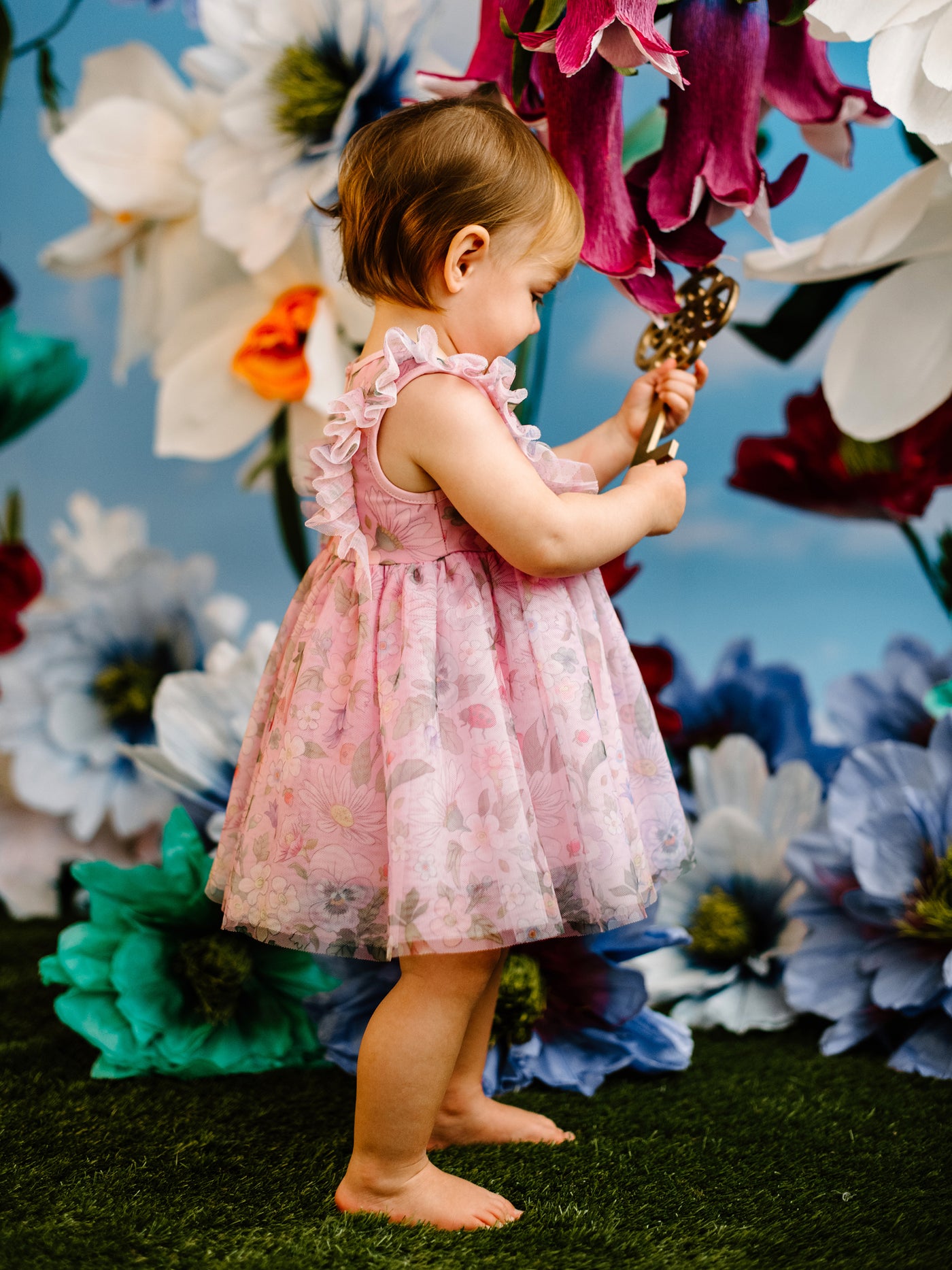 'Garden Ditsy' Darling Frill Dress