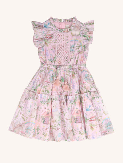 'Fairyland' Sweetheart Dress - Pink Lavender