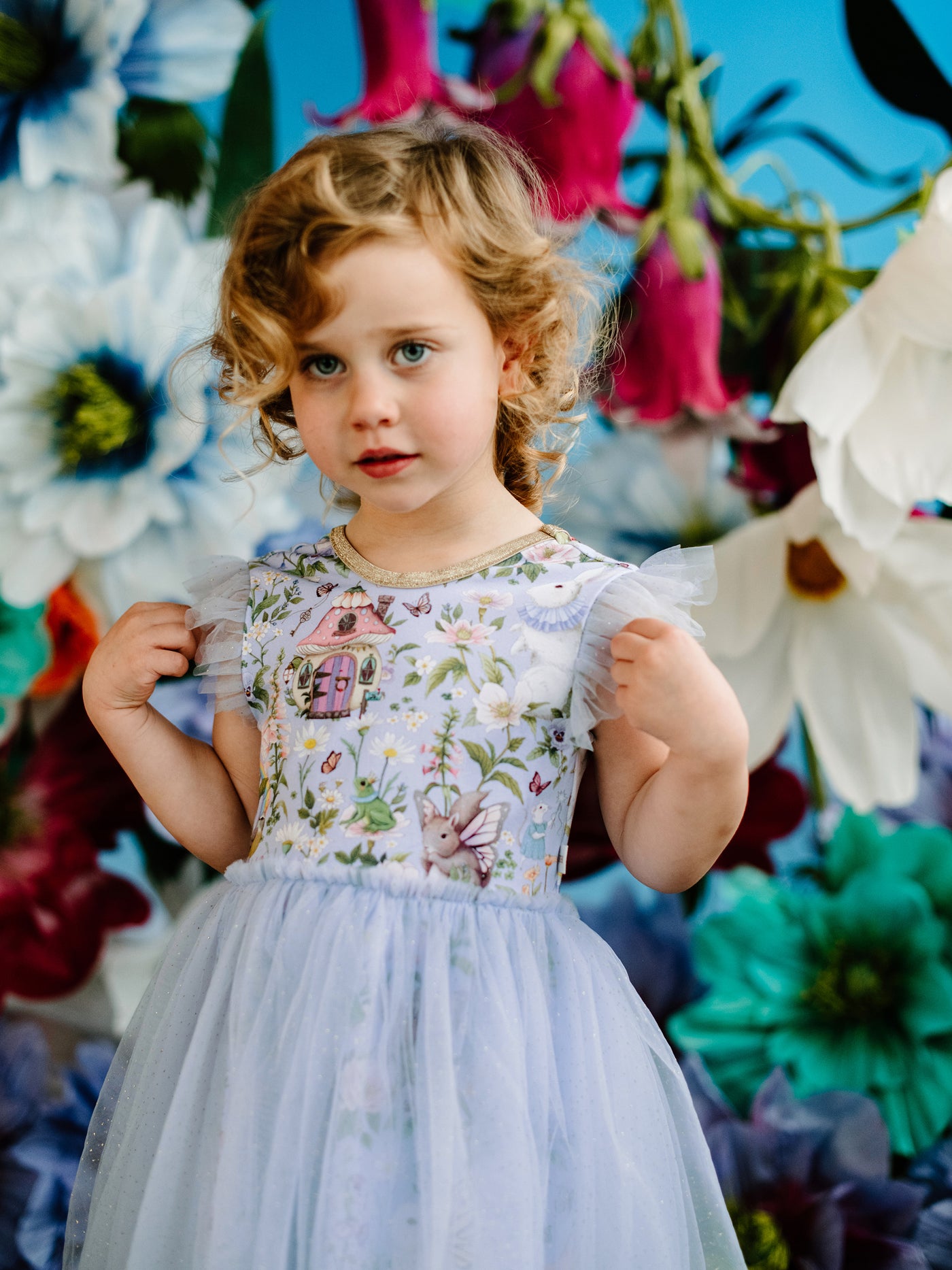 'Fairyland' Dreamy Tutu Dress - Cornflower