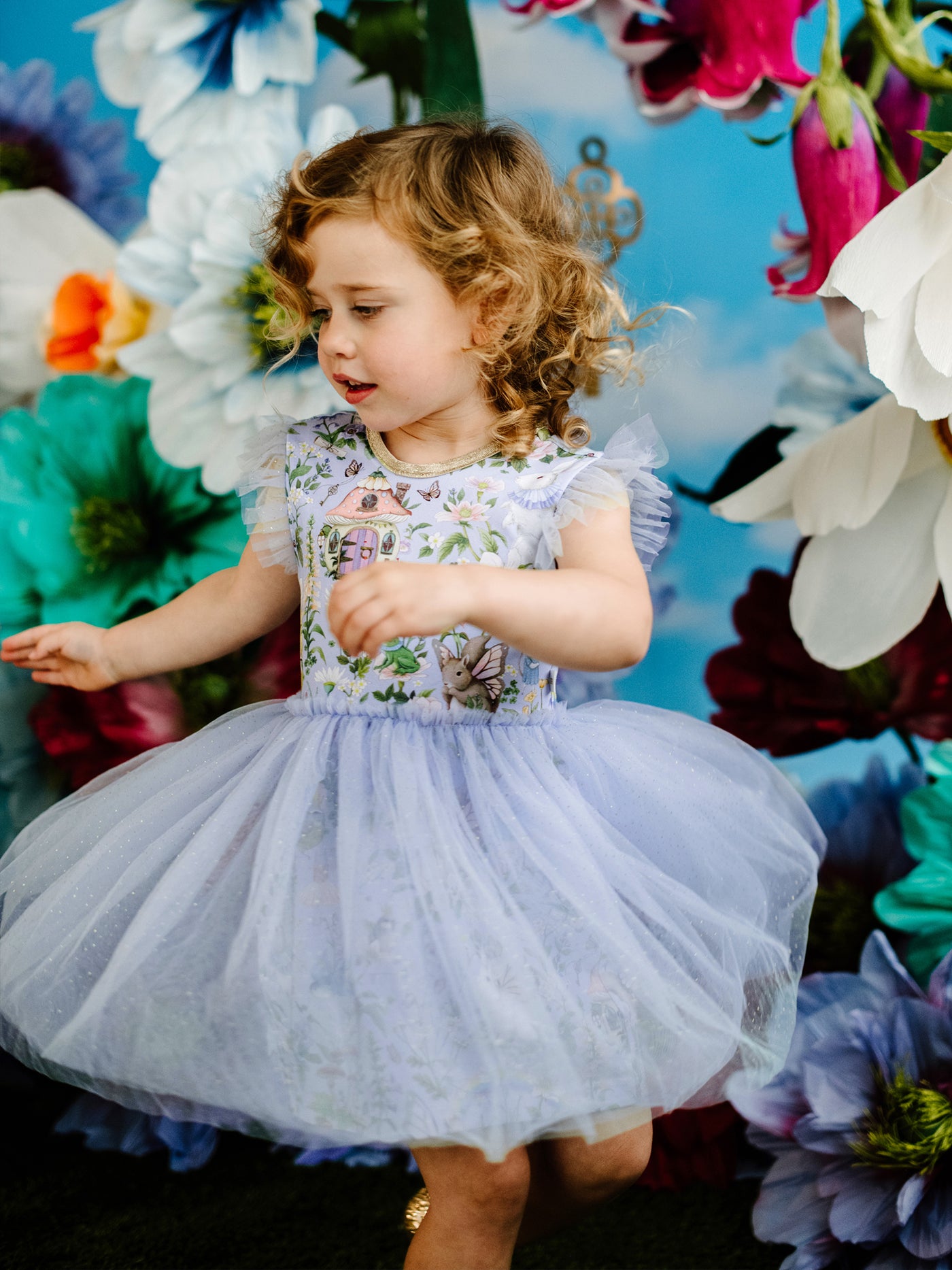 'Fairyland' Dreamy Tutu Dress - Cornflower