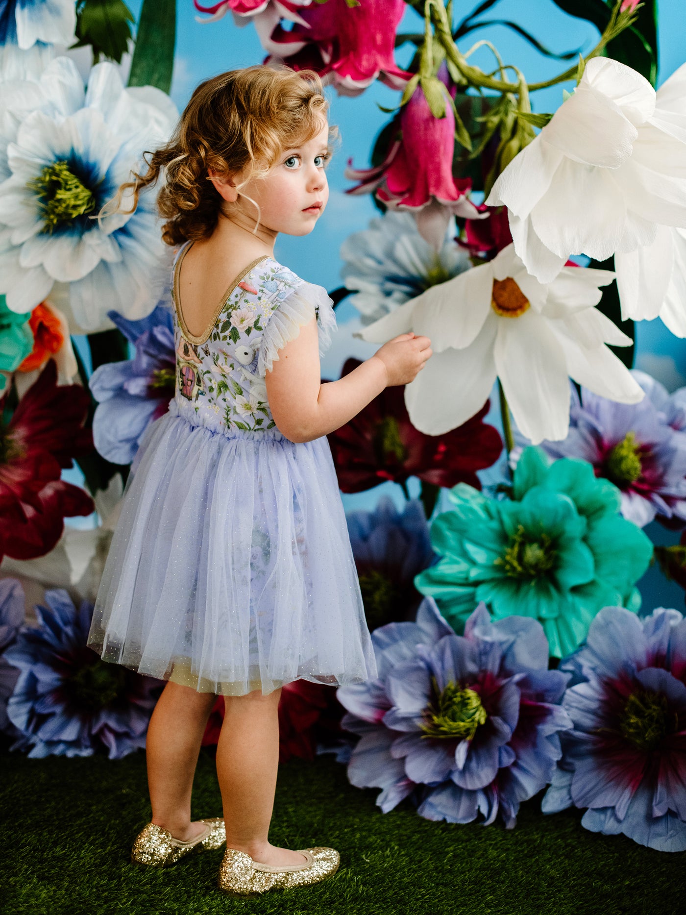 'Fairyland' Dreamy Tutu Dress - Cornflower