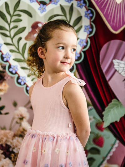 'All my Hearts' Bonnie Bow Dress - Blossom