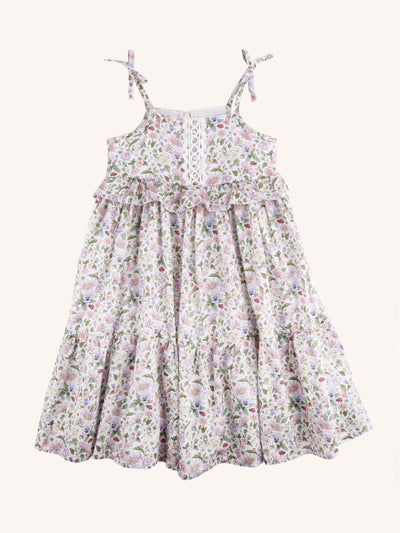 'Garden Ditsy' Flossy Dress - Snow