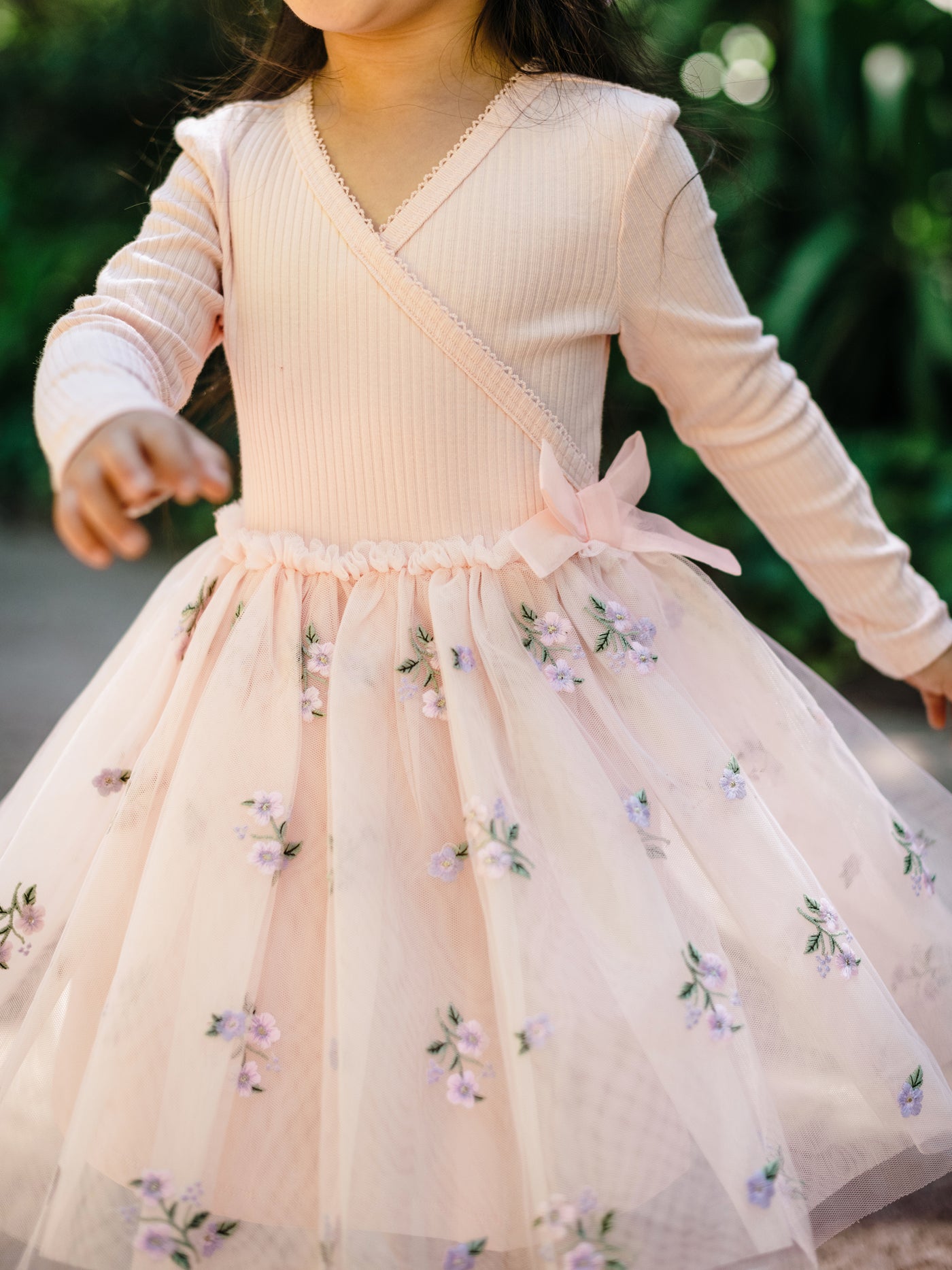 Bouquet Tutu Dress - Peach