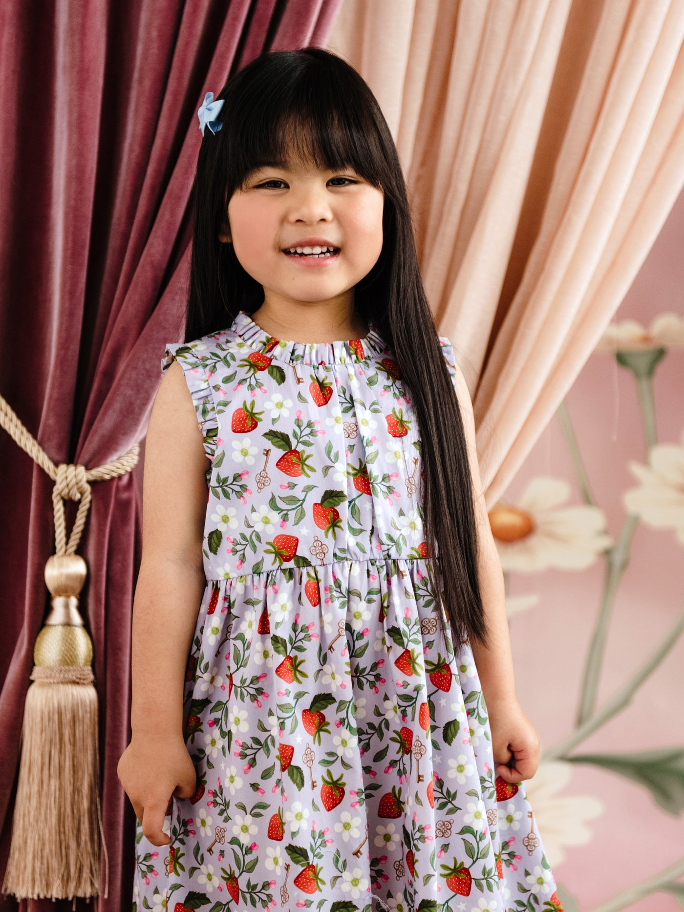 'Hearts Floral' Alouette Dress - Violet