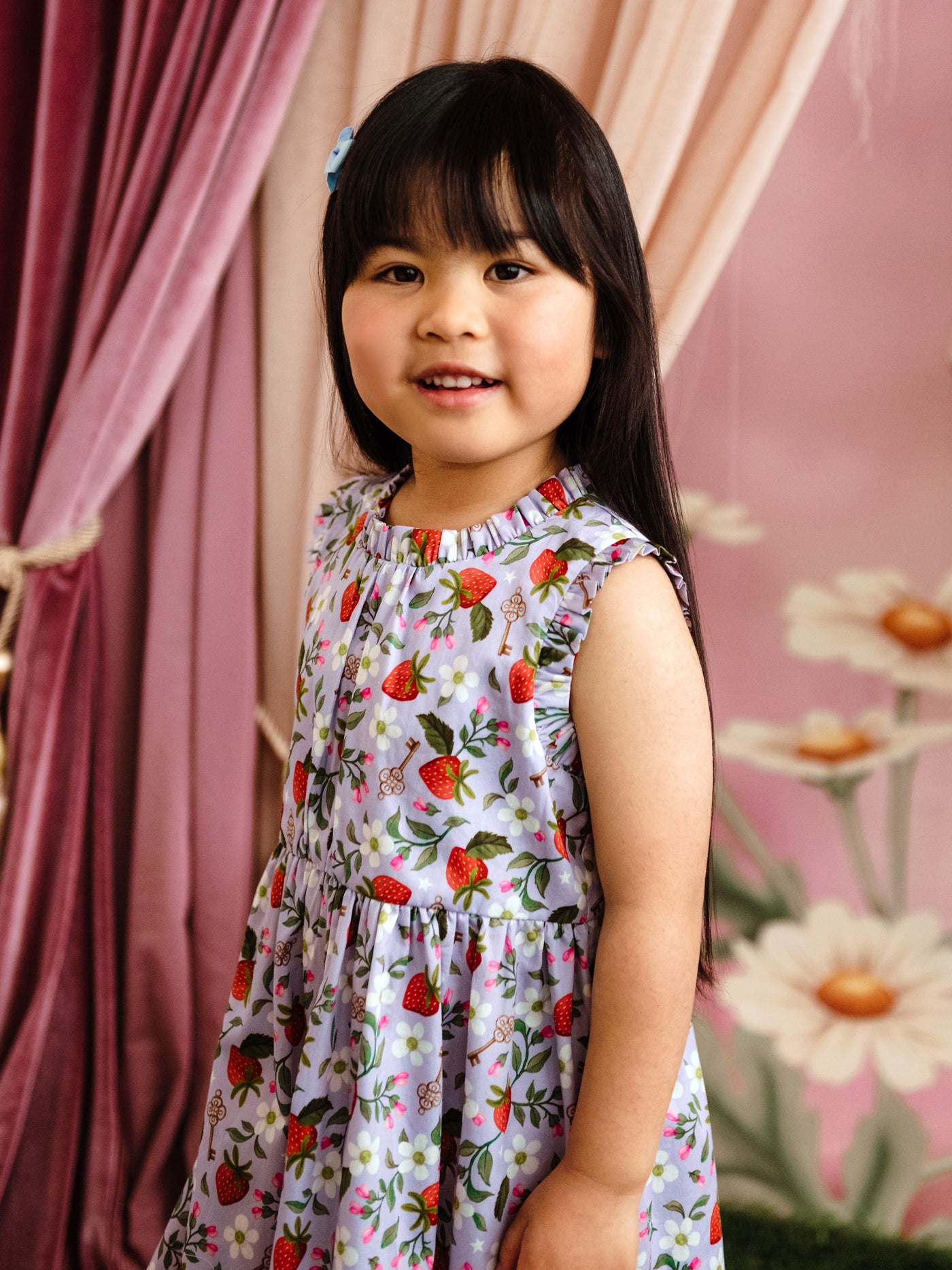 'Hearts Floral' Alouette Dress - Violet