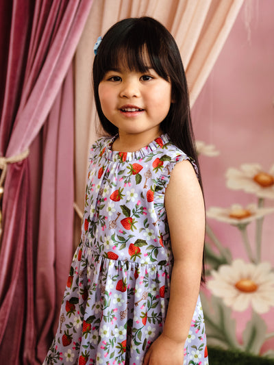 'Hearts Floral' Alouette Dress - Violet