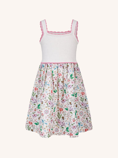 'Secret Diary' Belle Crochet Dress - Egret