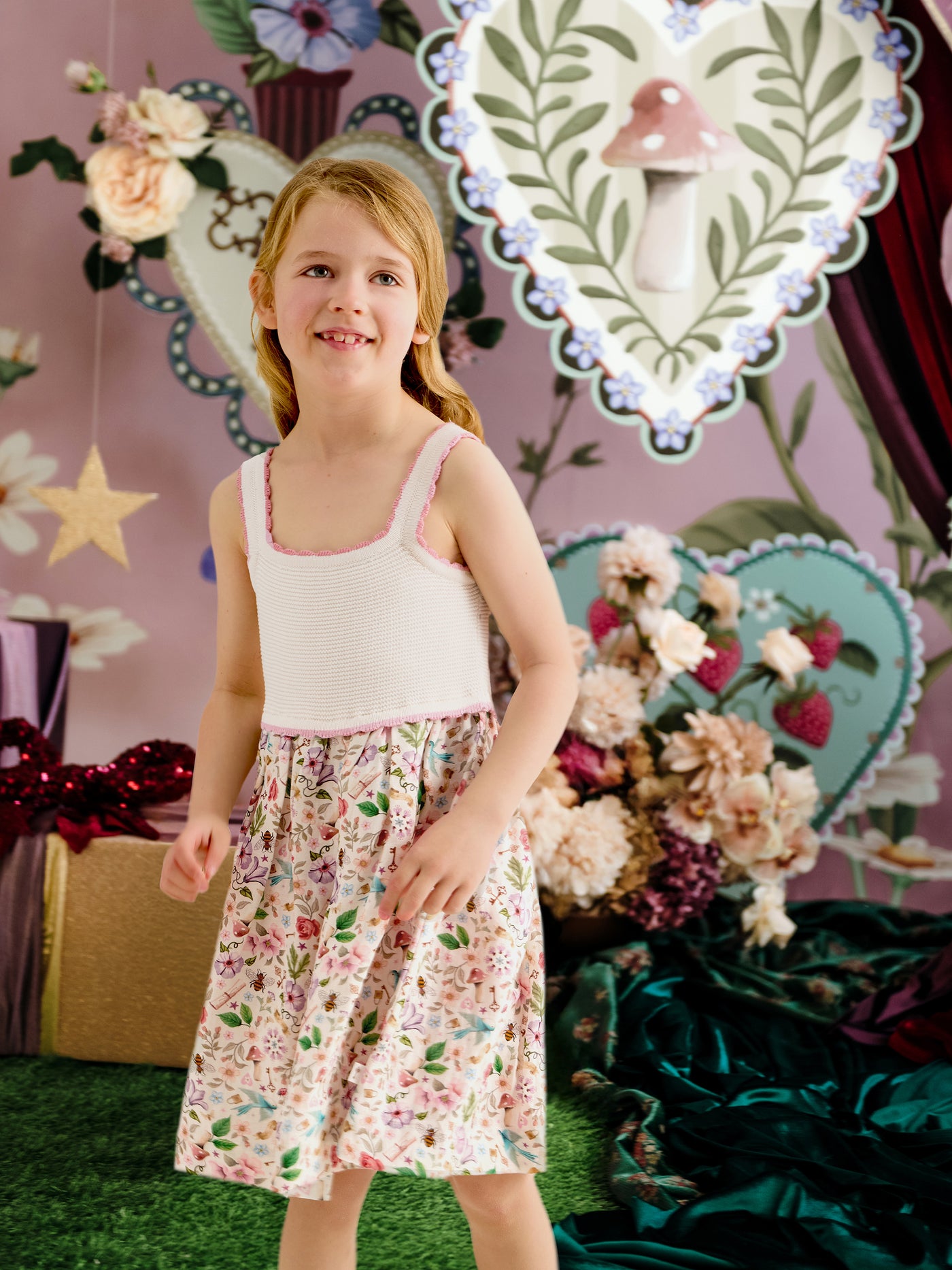 'Secret Diary' Belle Crochet Dress - Egret