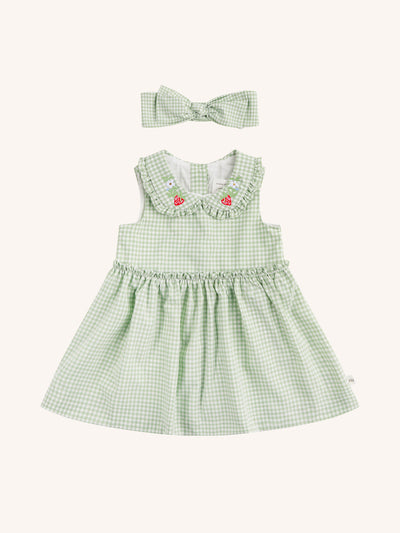 Dollie Dress & Headband Set - Minty