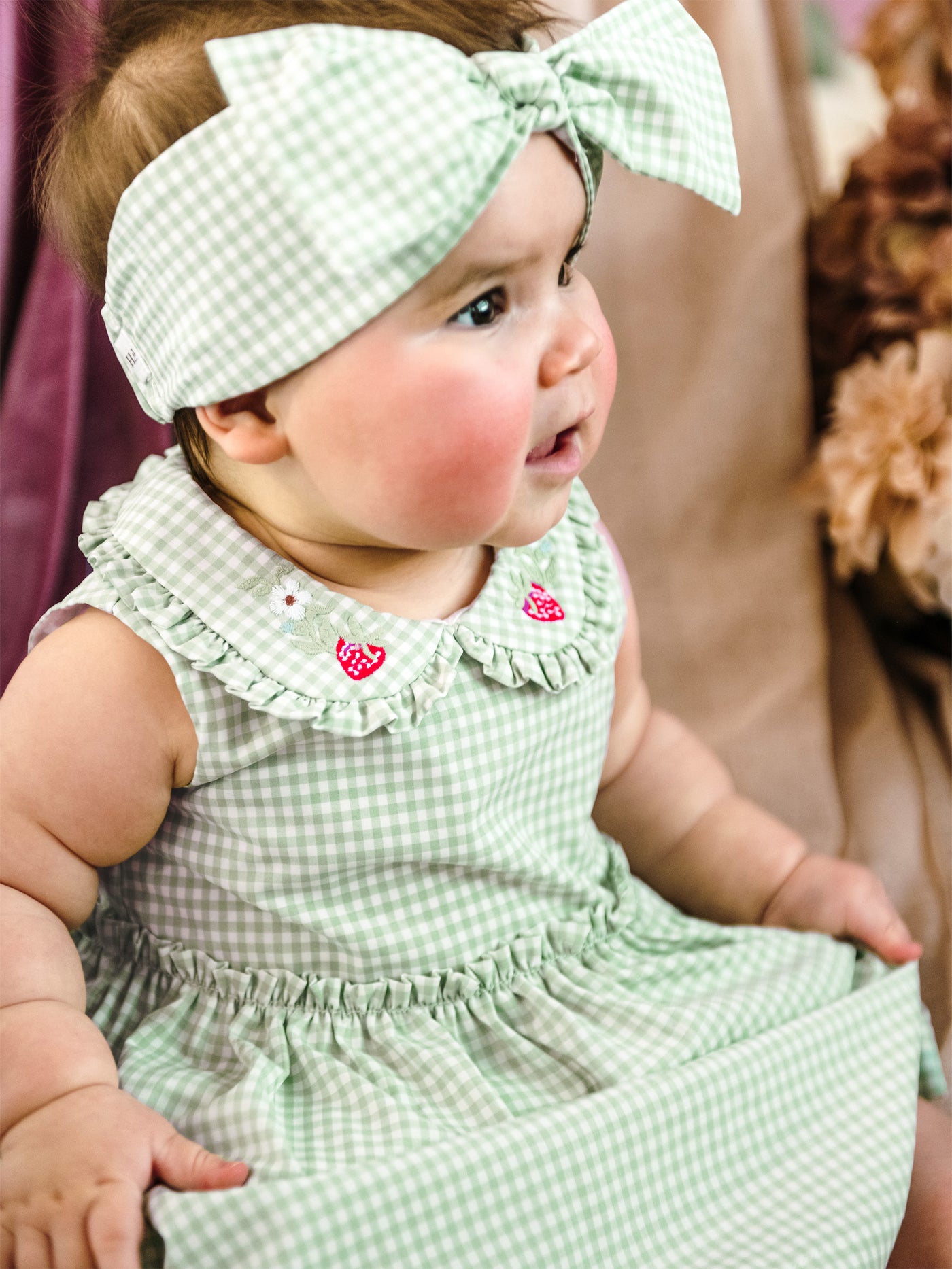 Dollie Dress & Headband Set - Minty