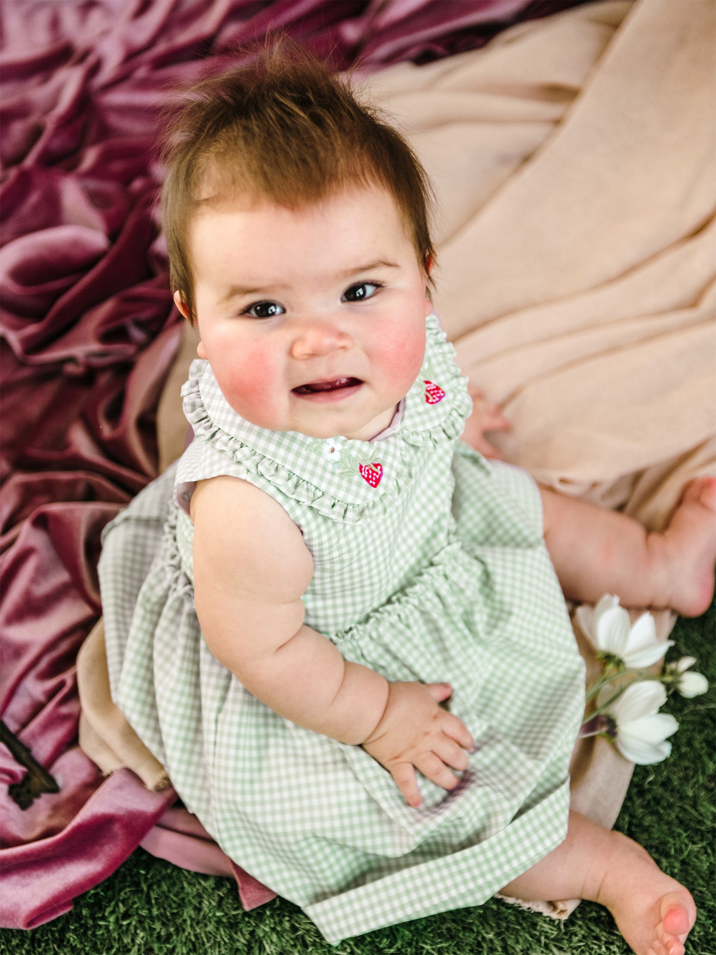 Dollie Dress & Headband Set - Minty