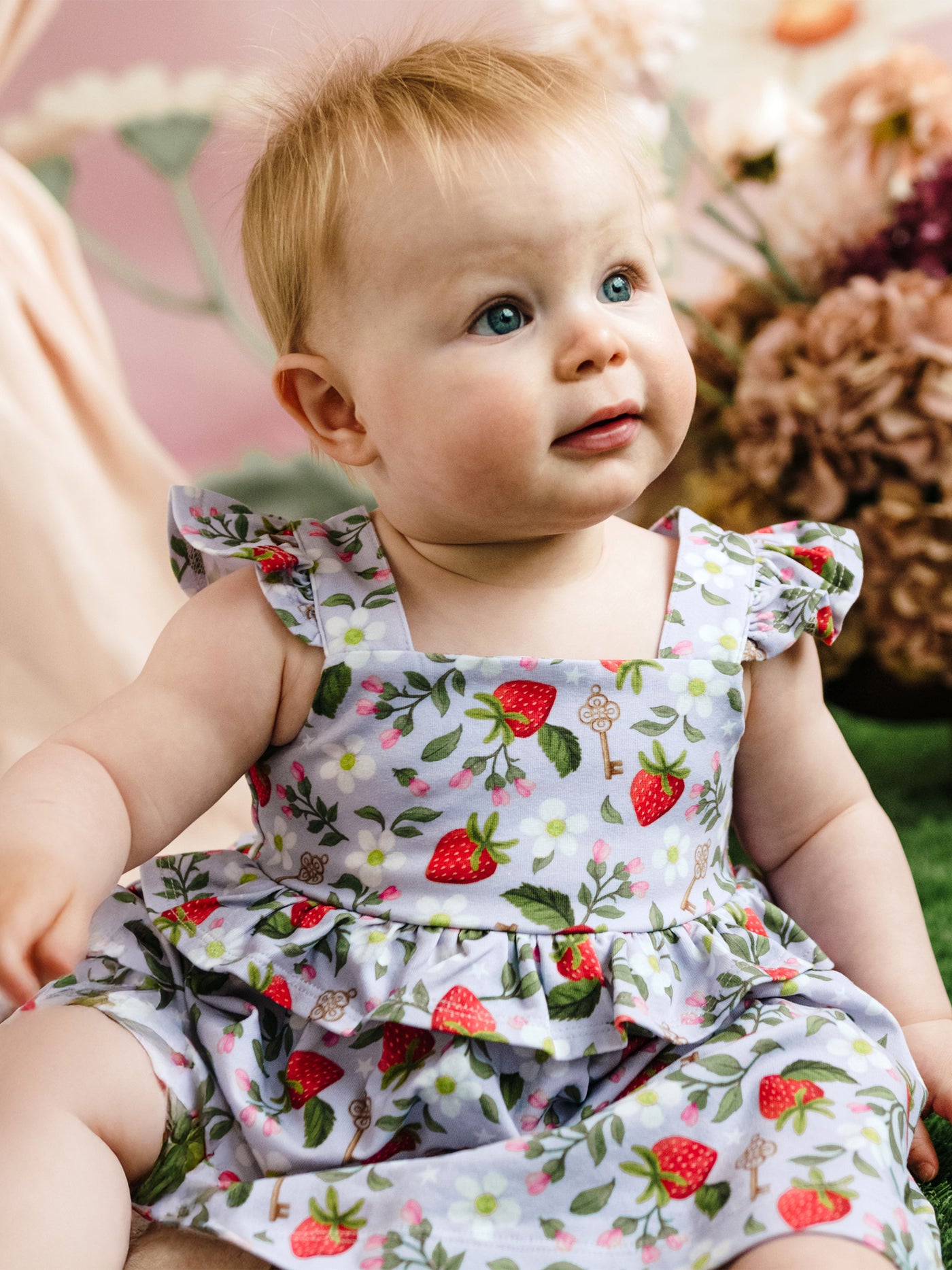 'Hearts Floral' Cornelia Dress - Violet